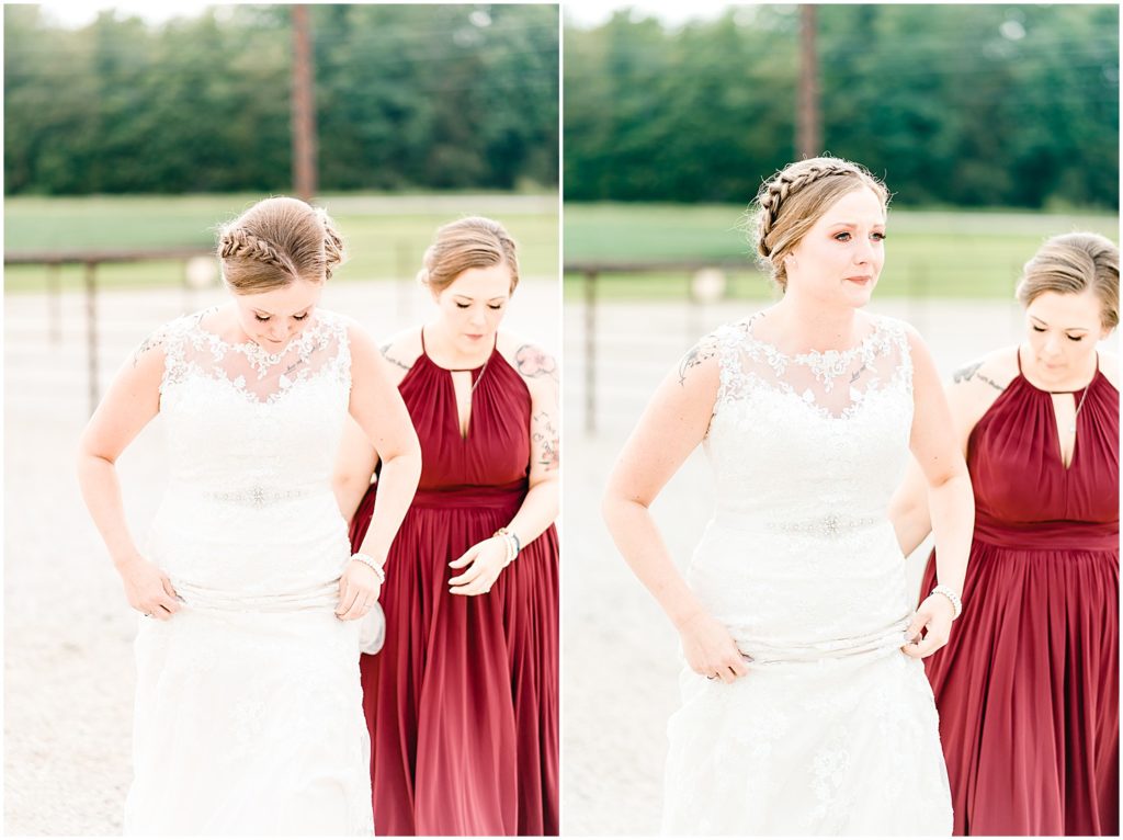 bride seeing bride for the first time first look