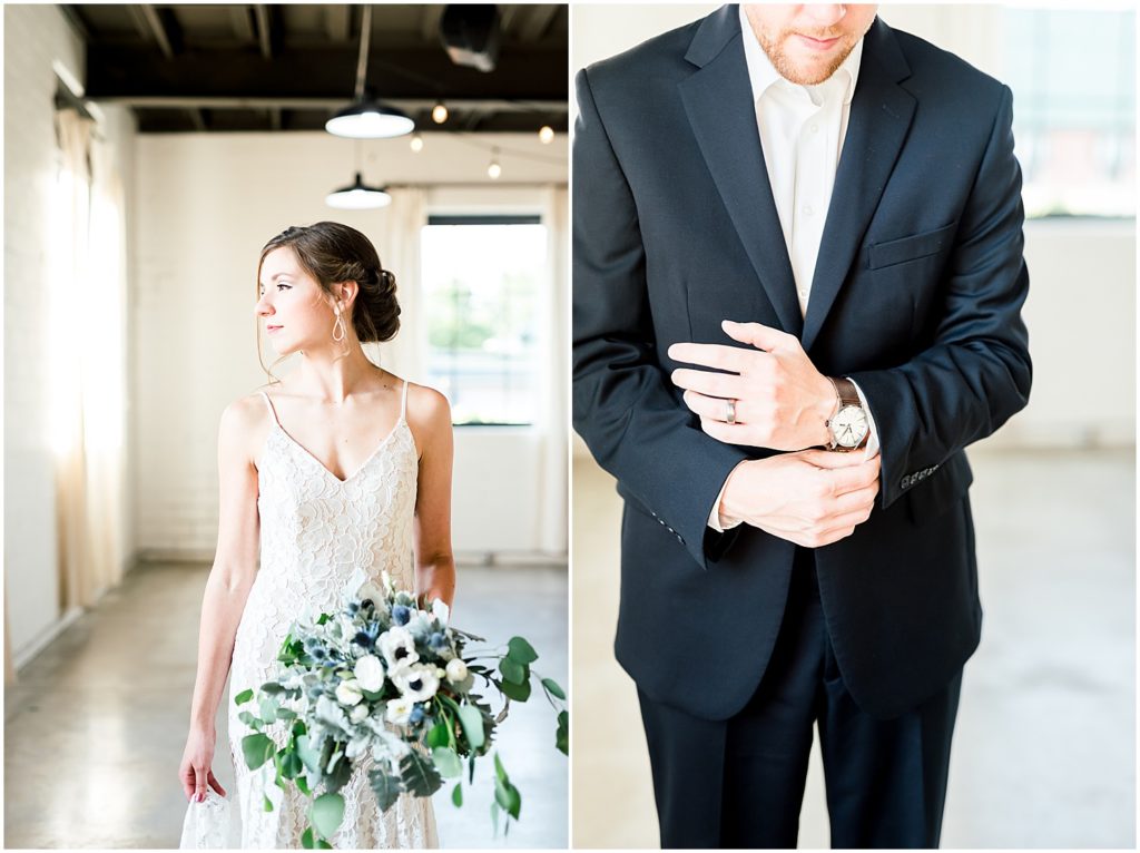 warehouse 55 bride and groom styled session groom portraits