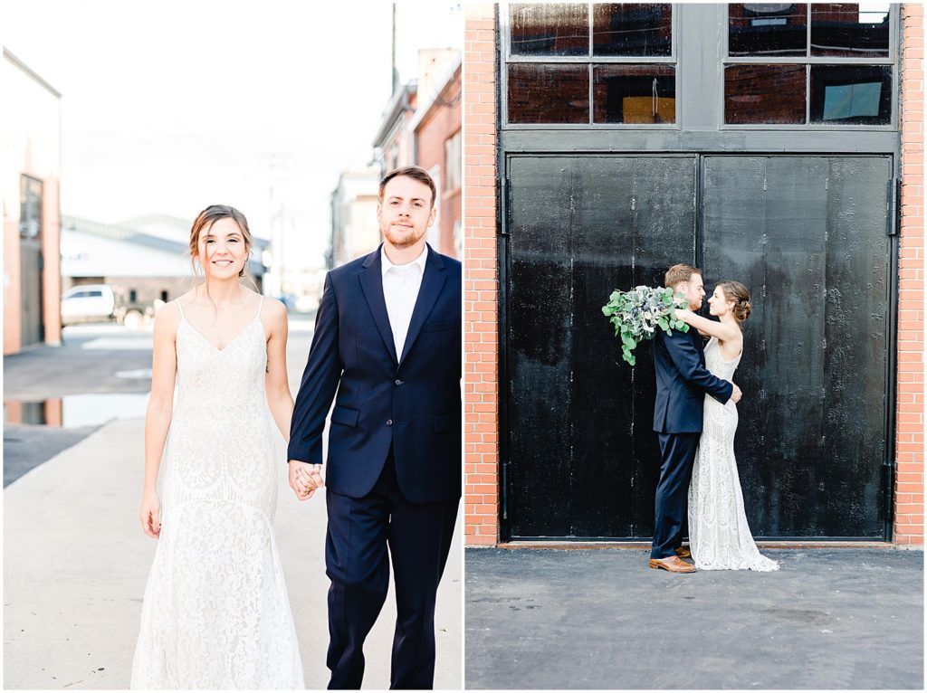 warehouse 55 bride and groom styled session bride and groom portraits