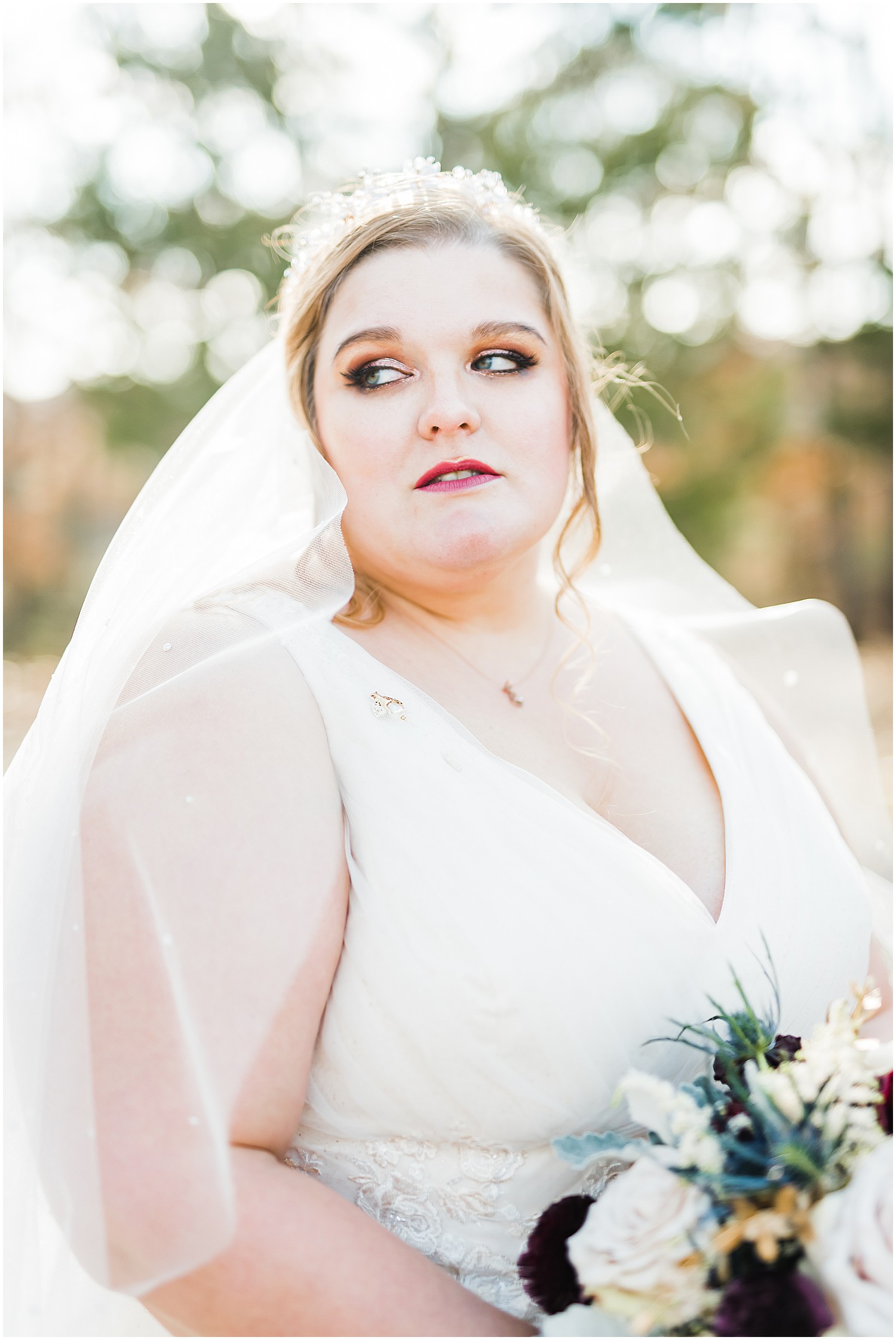 bridal portrait dramatic weathered wisdom barn wedding