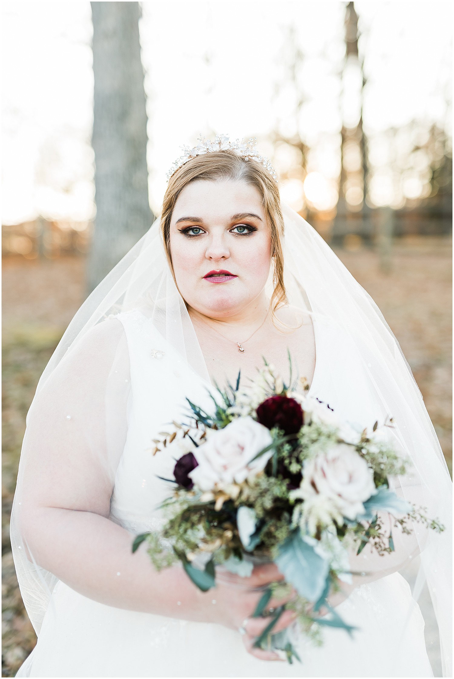fierce bridal portrait 