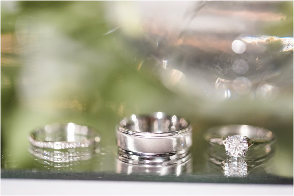 bride and groom ring details