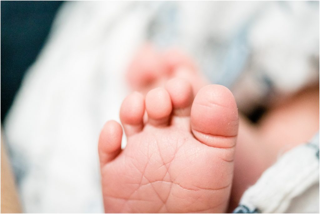 detail image of newborn boy toes for jefferson city newborn session