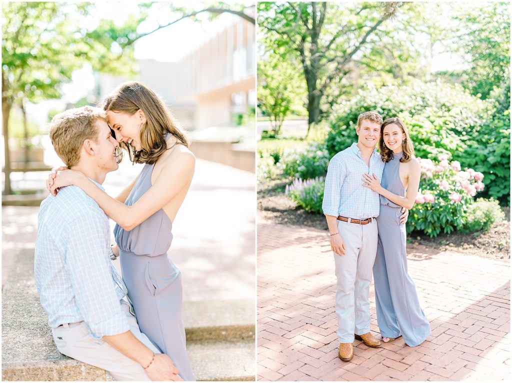 engagement session pictures on mizzou campus in columbia, mo