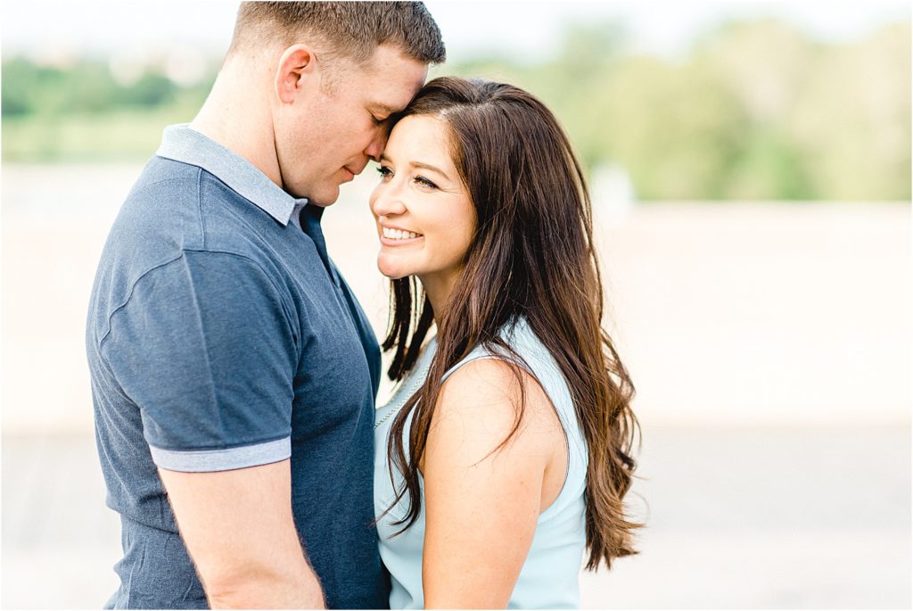 Forest Park St. Louis engagement session at the art museum